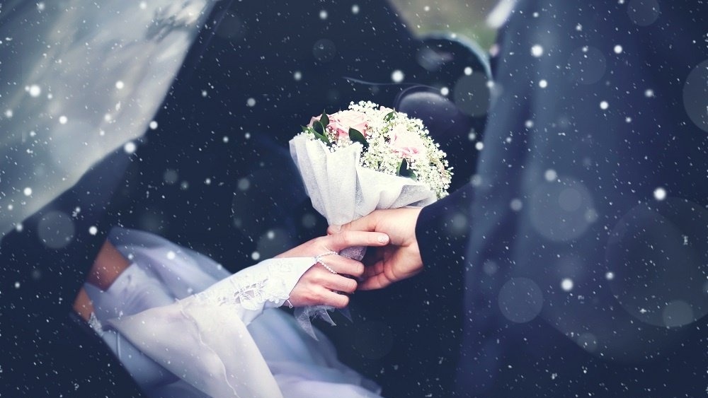WEB Wedding car in the snow-841089-edited