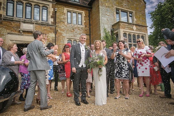 WEB - Highgate House Wedding - Outdoor Couple Confetti ##Photographer - Lee Glasgow##.jpg